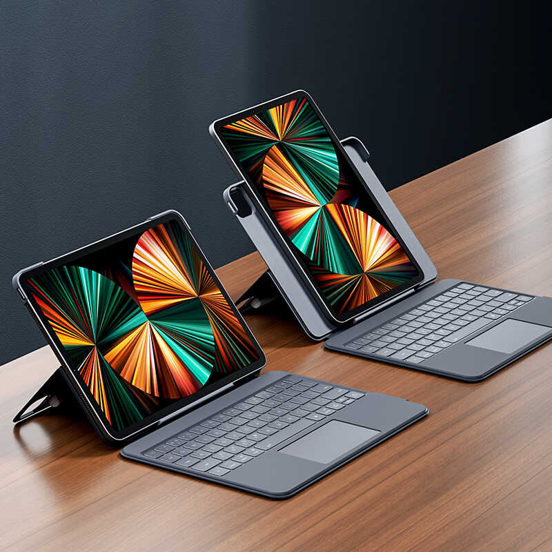 Benks KB02 iPad Pro 12.9 2021 (5.Nesil) Kablosuz Klavyeli Tablet Kılıfı - 12 Benks KB02 iPad Pro 12.9 2021 (5.Nesil) Kablosuz Klavyeli Tablet Kılıfı - 12
